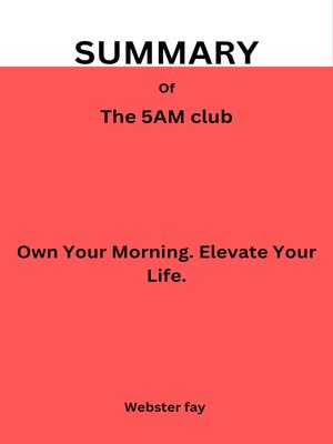 cover image of Summary of the 5 AM Club